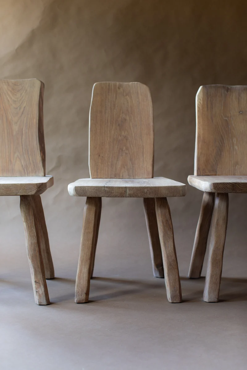 Set of Four Brutalist Chairs