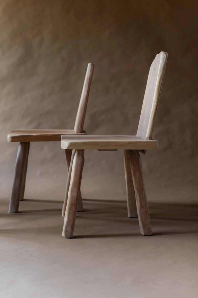 Set of Four Brutalist Chairs