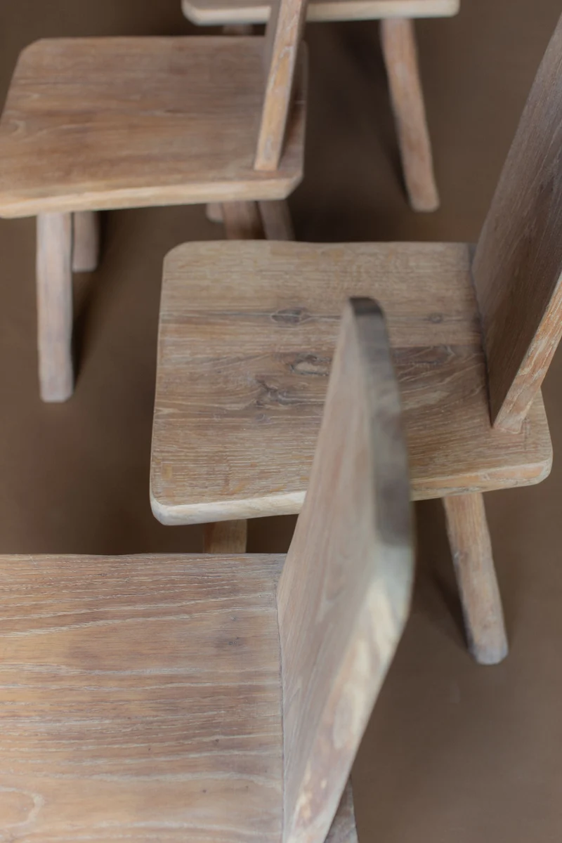 Set of Four Brutalist Chairs