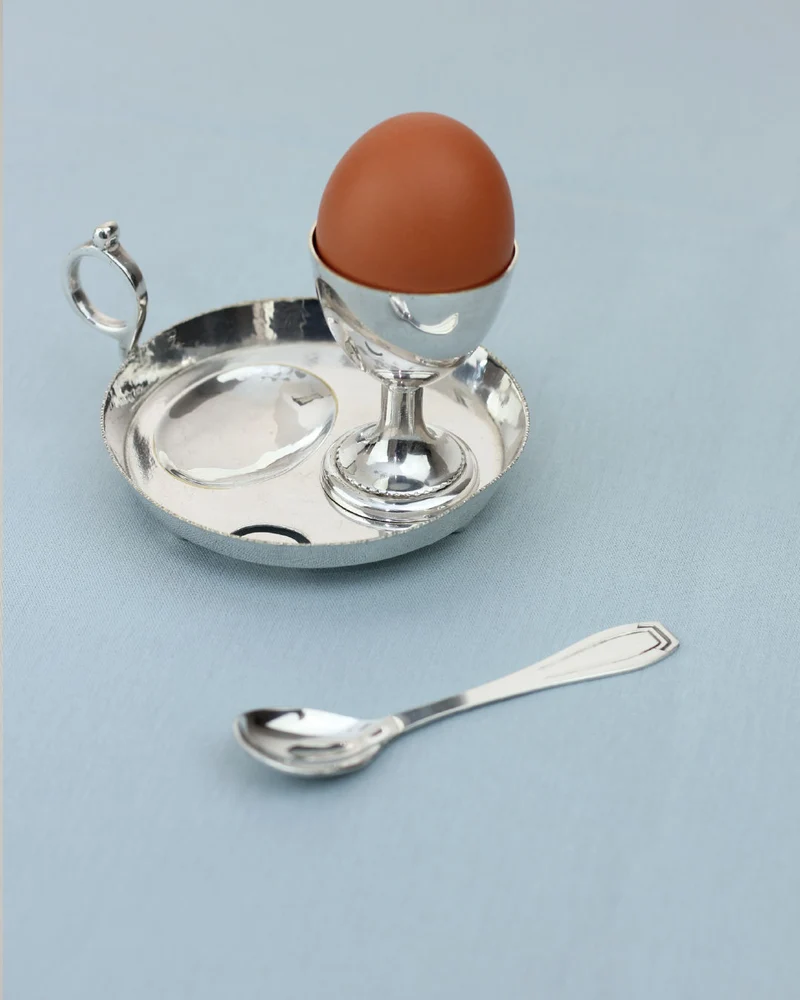 Egg Cup with Tray and Handle