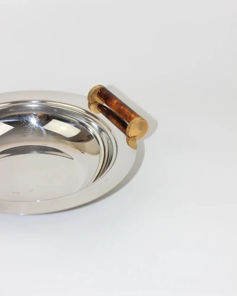 Stainless Steel Art-Deco Bowl