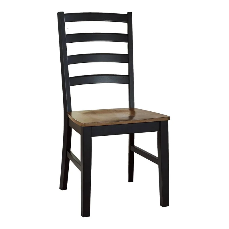 Ensemble de 2 chaises de salle à manger en bois bicolore - Wildenauer
