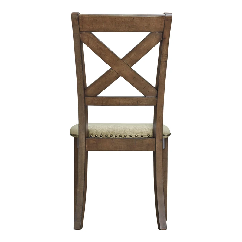 Ensemble de 2 chaises de salle à manger en bois avec assise rembourrée - Moriville
