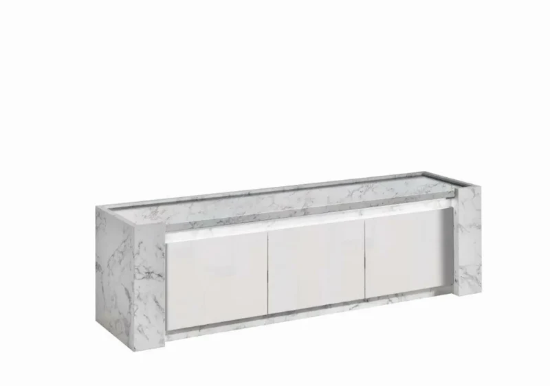 Meubles de séjour laquée led VITTORIA bianca