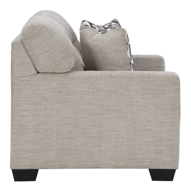 Causeuse en tissu avec coussins - Mahoney