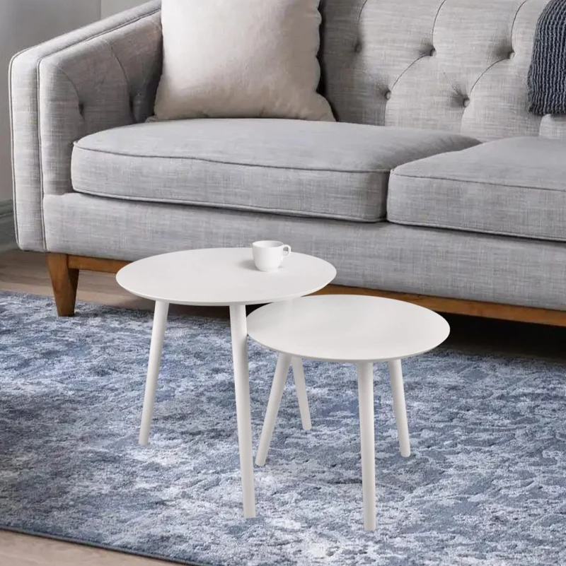 Ensemble de 2 tables gigognes en MDF - Vilma