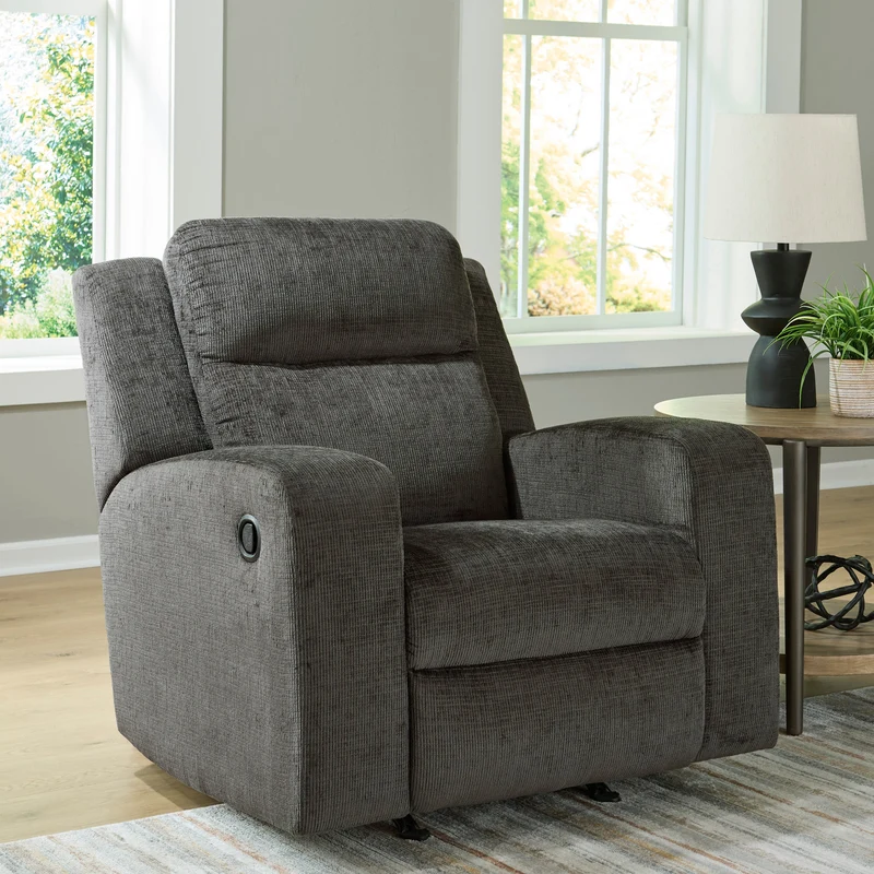 Fauteuil berçant et inclinable en tissu - Kanlow