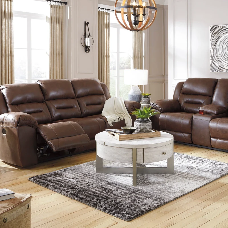 Sofa inclinable aspect cuir - Stoneland