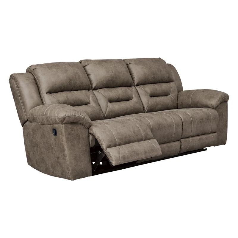 Sofa inclinable aspect cuir - Stoneland