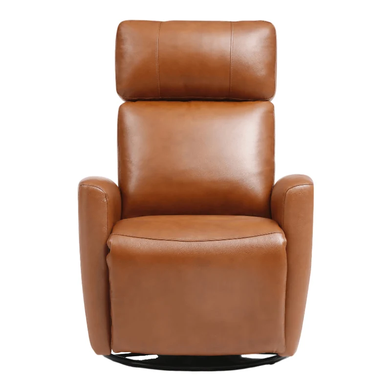 Fauteuil berçant, pivotant et inclinable motorisé en tissu et en cuir - Prague 6017