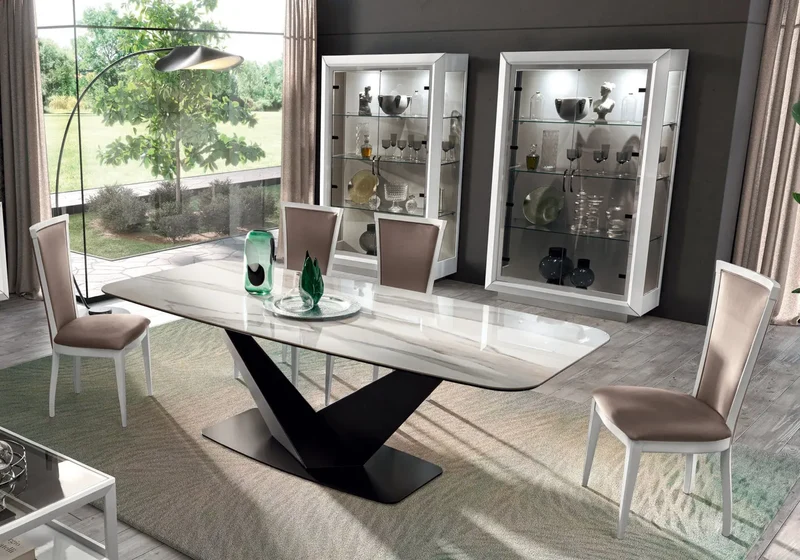 Salle à manger blanche design PURA