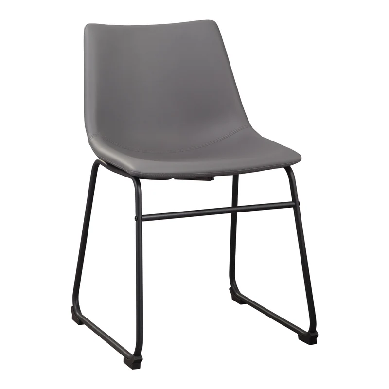 Ensemble de 2 chaises de salle à manger aspect cuir - Centiar
