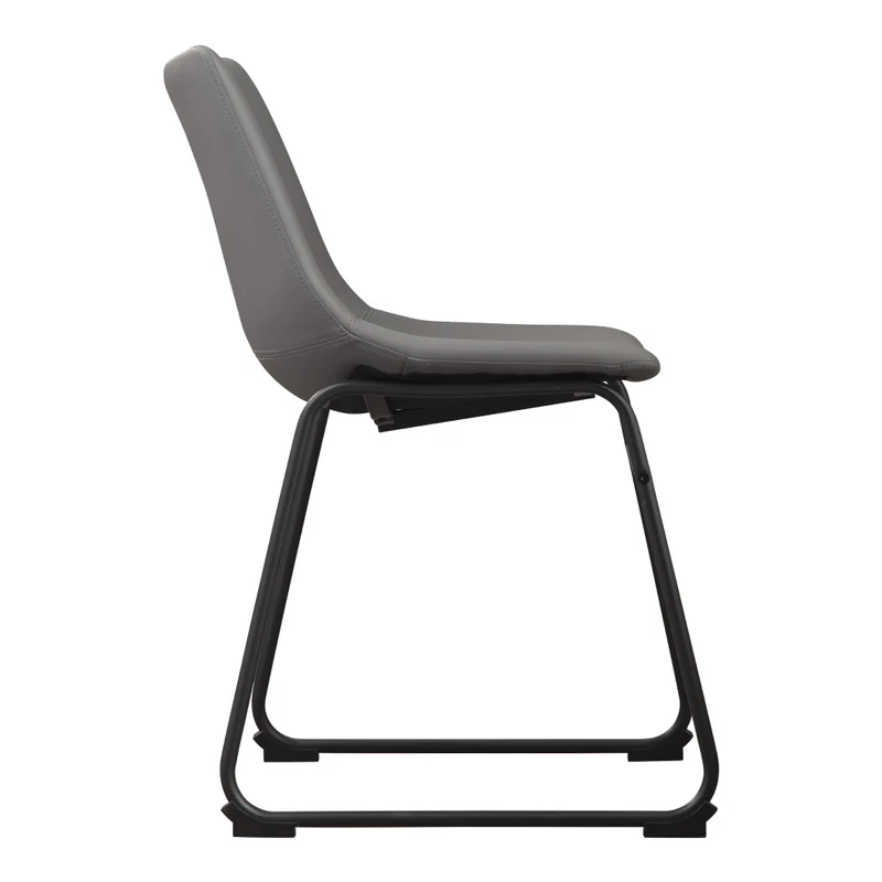 Ensemble de 2 chaises de salle à manger aspect cuir - Centiar