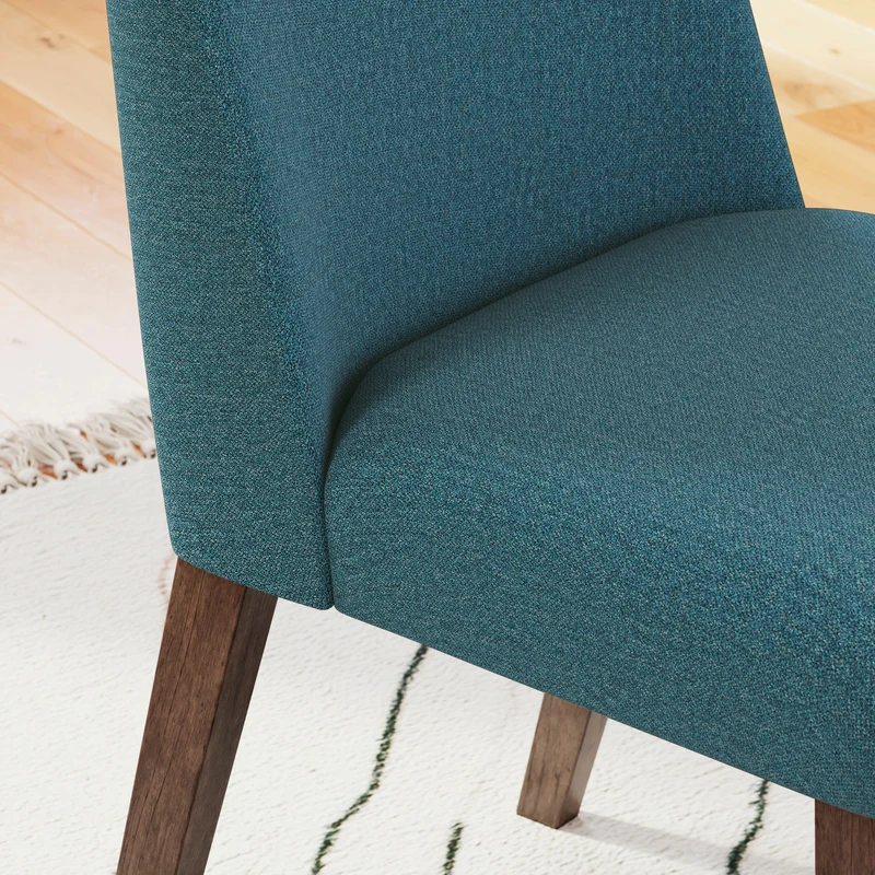 Ensemble de 2 chaises de salle à manger rembourrées en tissu - Lyncott