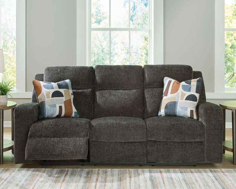 Sofa inclinable en tissu avec coussins - Kanlow