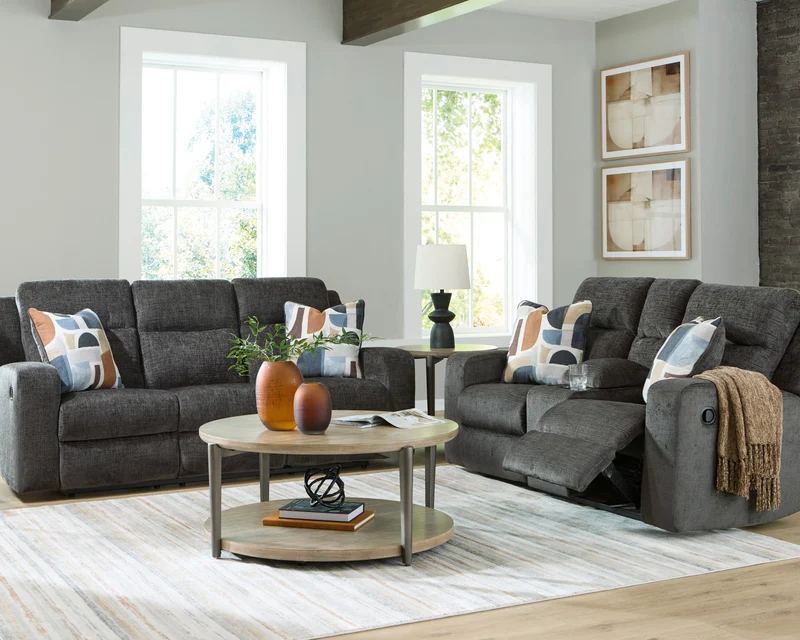 Sofa inclinable en tissu avec coussins - Kanlow