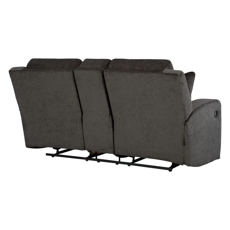 Causeuse inclinable en tissu avec console et coussins - Kanlow