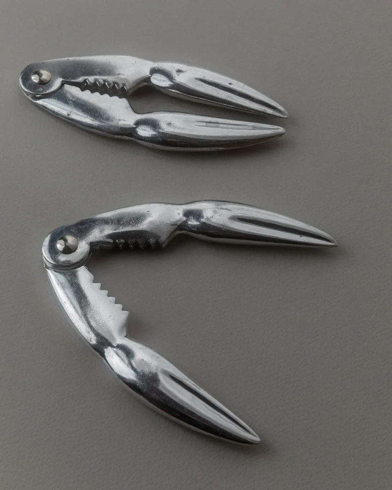 1960s Silver Plated Lobster Cracker, Set of 2