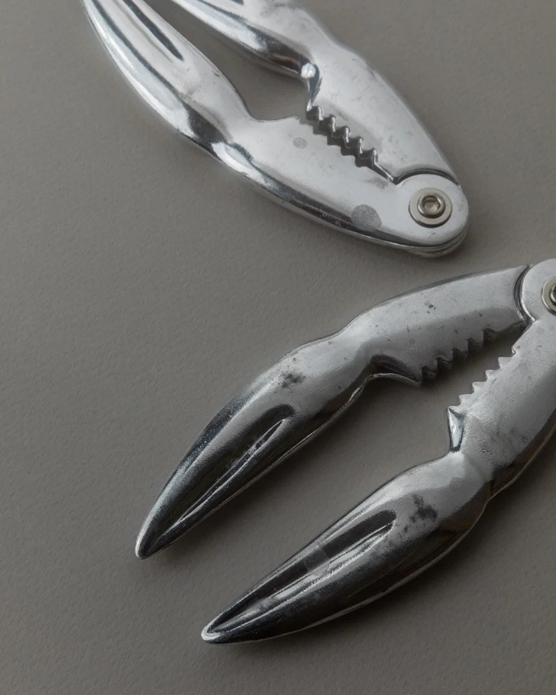 1960s Silver Plated Lobster Cracker, Set of 2