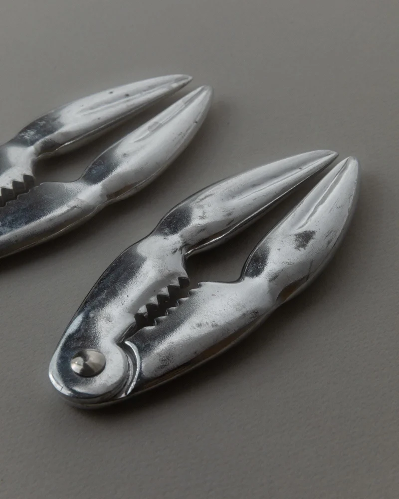 1960s Silver Plated Lobster Cracker, Set of 2