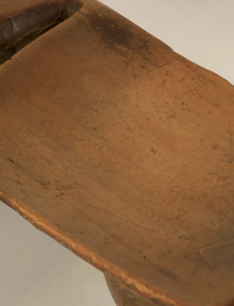 Mid-Century African Senufo Stool / Side Table in Solid Wood