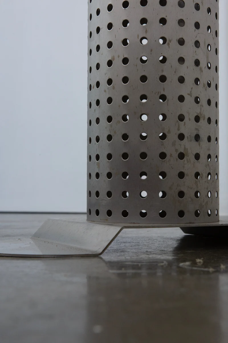 Postmodern Stainless Steel Dining Table, c.1980