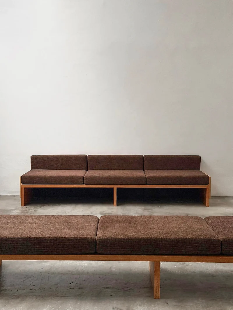 Modernist Benches and Stool, c.1970