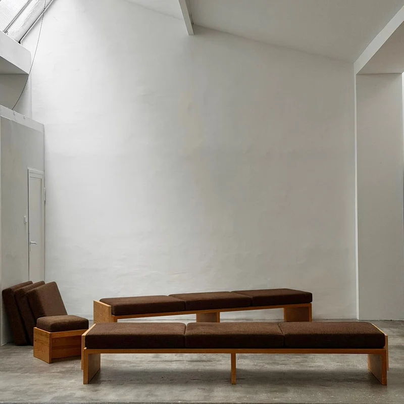 Modernist Benches and Stool, c.1970