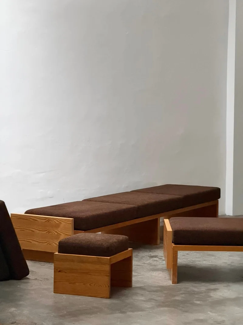 Modernist Benches and Stool, c.1970