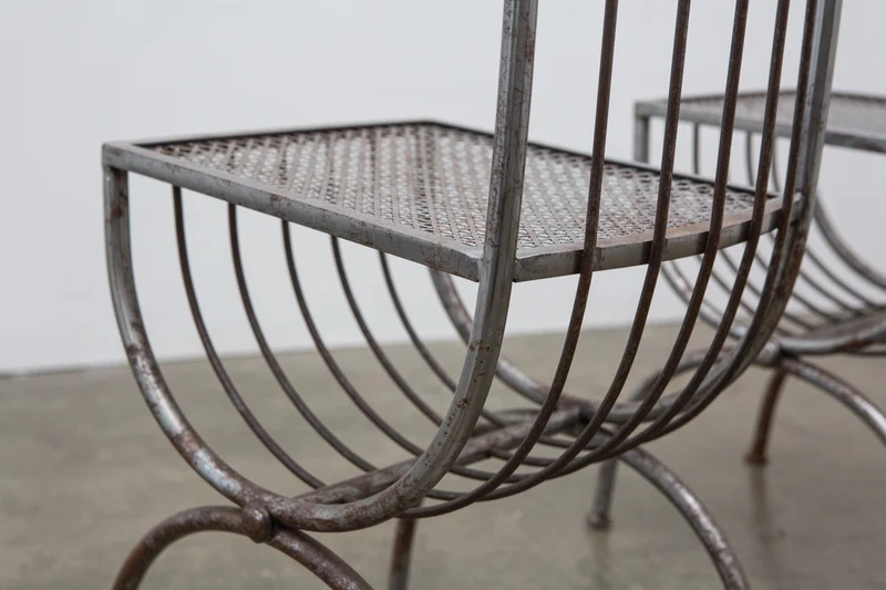 Sculptural Metal Chair by S. Salvadori, Italy, c.1950 (1 of 2)