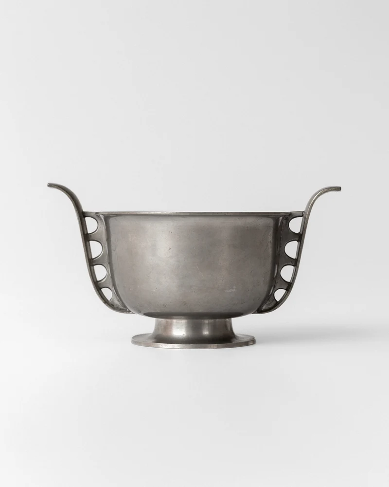 Art Deco Pewter Bowl by Edvin Ollers, 1930s, Sweden