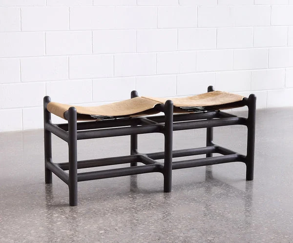 2-Seater Hair on Hide Lyndoe Bench