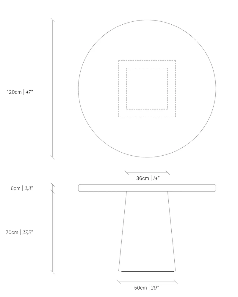 Round Stainless Steel Table