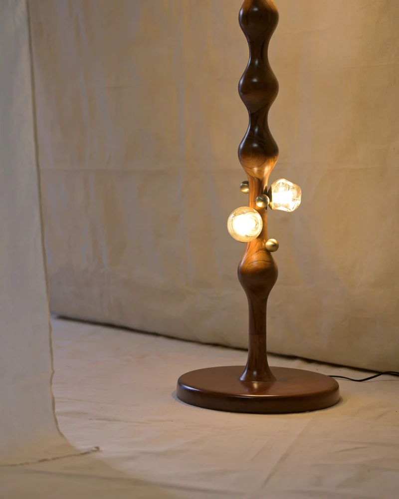 Stem Glass Floor Lamp