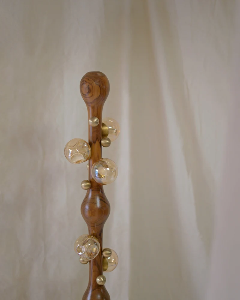 Stem Glass Floor Lamp