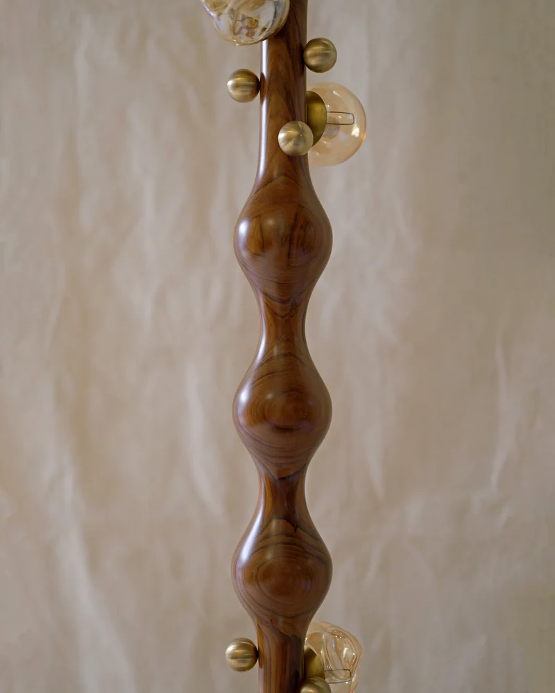 Stem Glass Floor Lamp