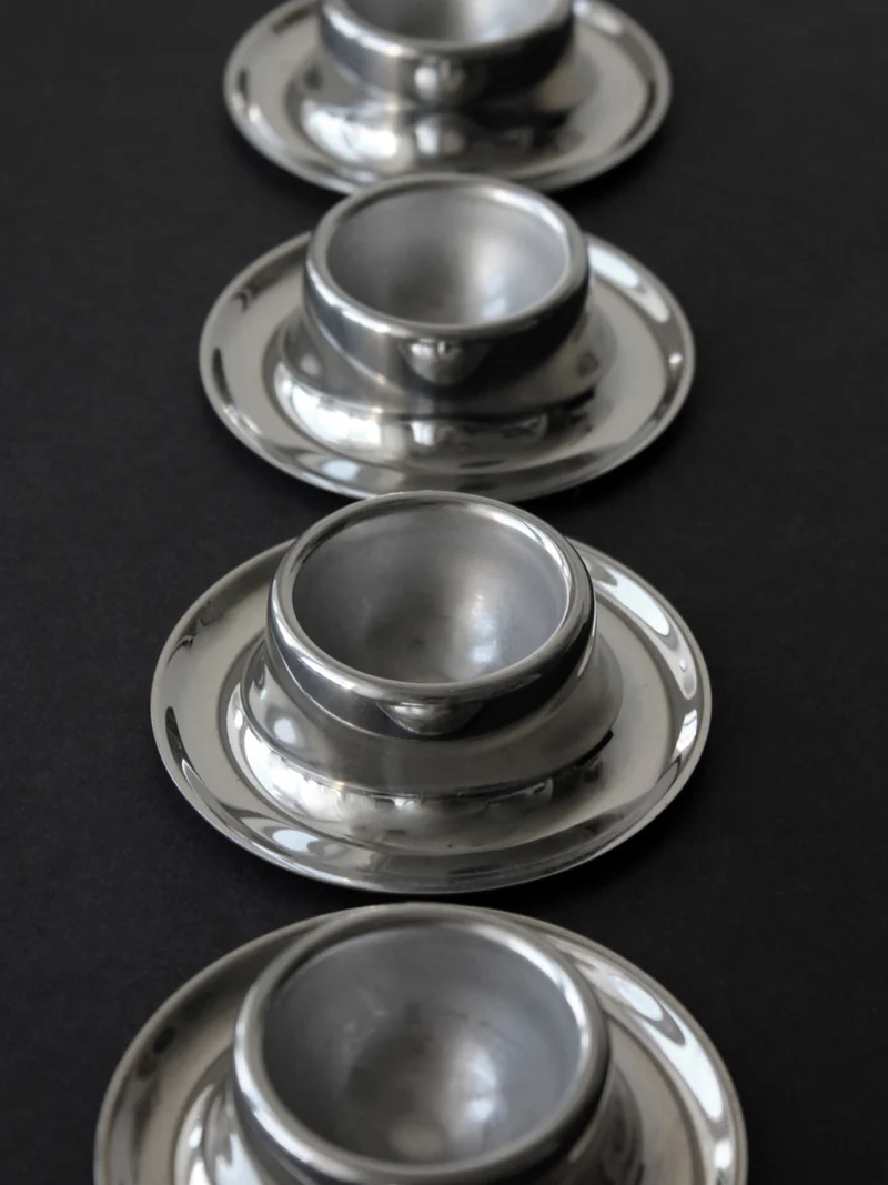 Stainless Steel WMF Egg Cups, Set Of 6, Germany, 1970s
