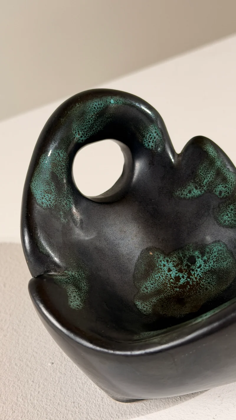 Free-form Ceramic Bowl, Vallauris, France, circa 1960.