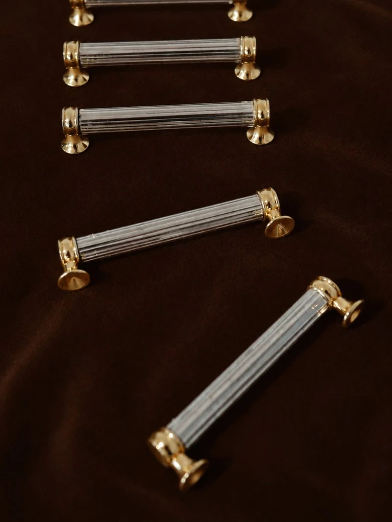 Set of 6 Silver and Gold-plated Knife Rests