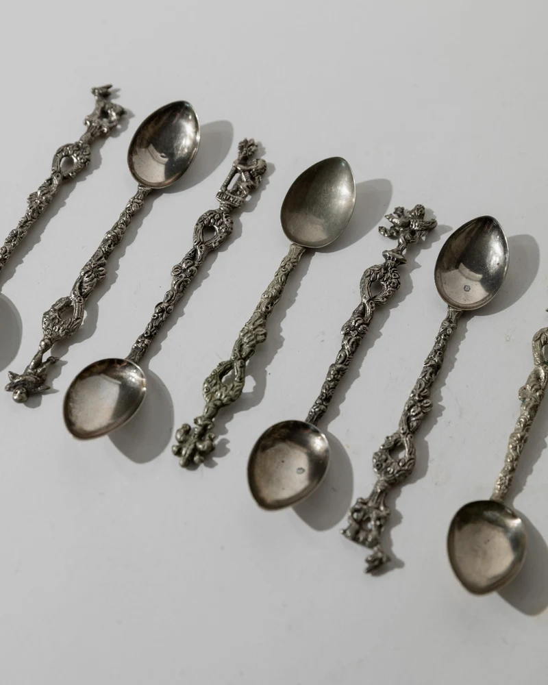 1930s Silver Plated Tea and Cake Serving Set, 13