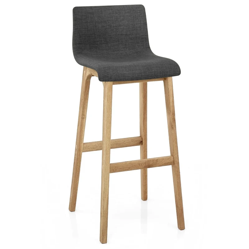 Tabouret de Bar en Tissu - Drift Gris Foncé