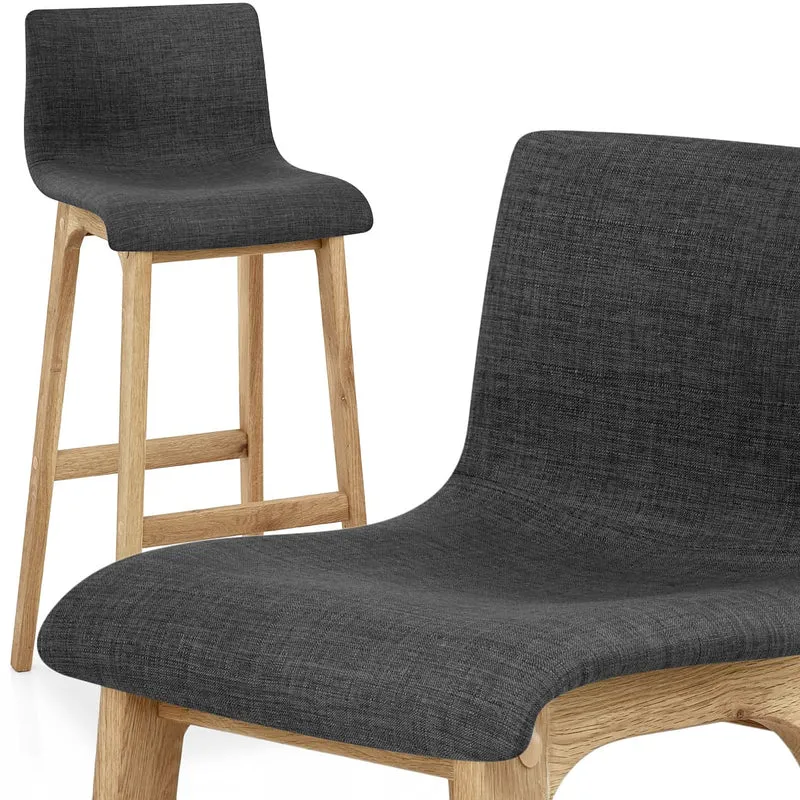 Tabouret de Bar en Tissu - Drift Gris Foncé