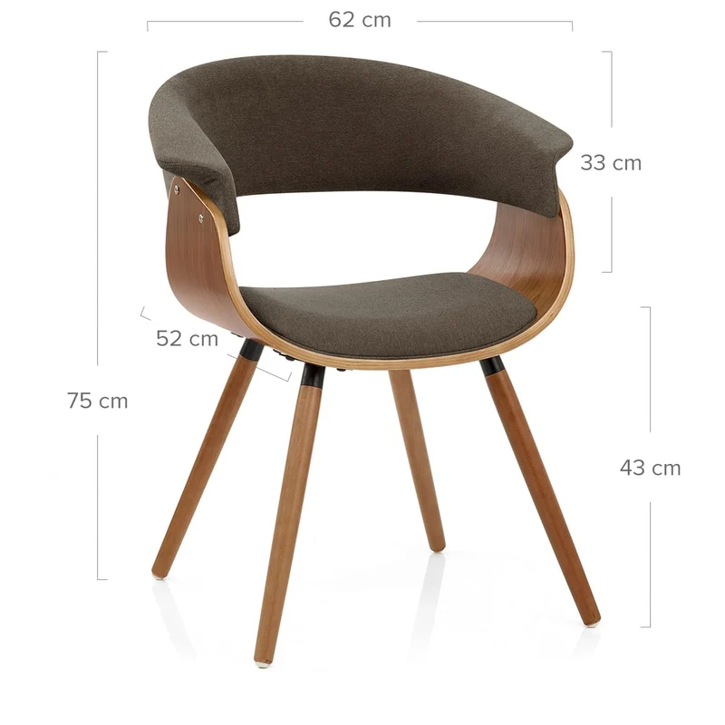 Chaise Bois - Grafton Marron
