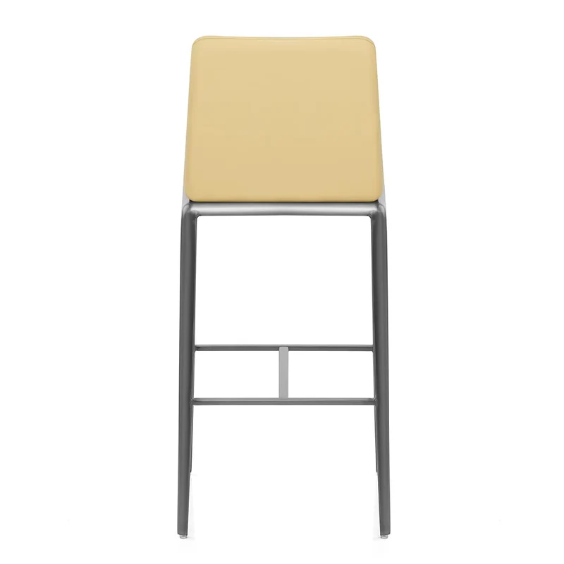 Tabouret de Bar Faux Cuir - Elise Jaune