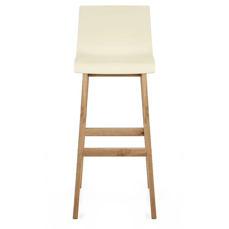 Tabouret de Bar Résine Bois - Drift ABS Crème