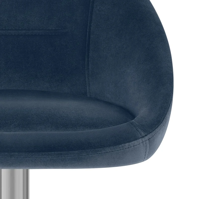 Tabouret de Bar Velours - Decco Bleu