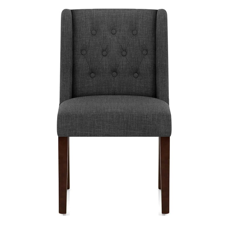 Chaise Tissu Bois - Chatsworth Noyer Gris