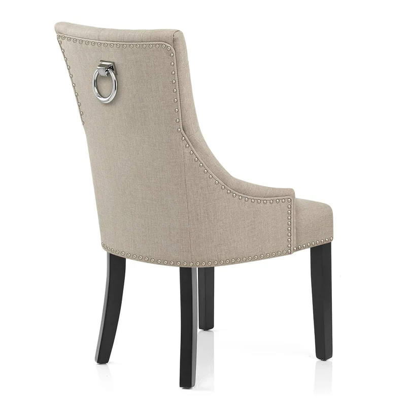 Chaise Bois Tissu - Ascot Taupe