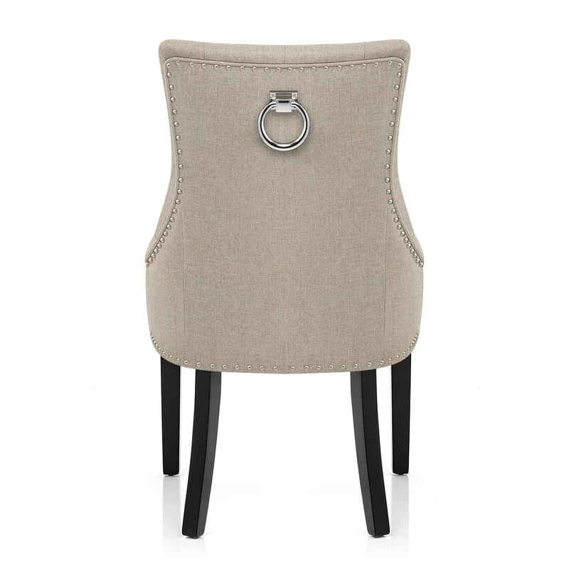 Chaise Bois Tissu - Ascot Taupe