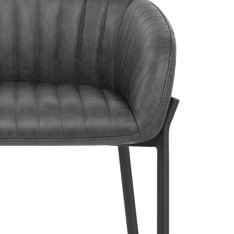 Tabouret de Bar Faux Cuir - Cub Gris